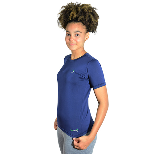 Babylook  Aerodry Terapêutica Manga Curta Azul Feminina