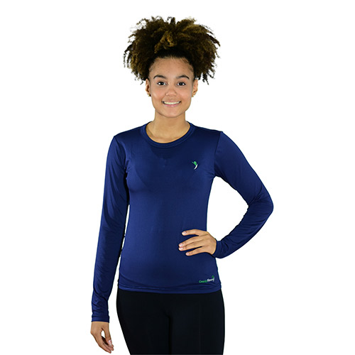 Babylook  Aerodry Terapêutica Manga Longa Azul Feminina