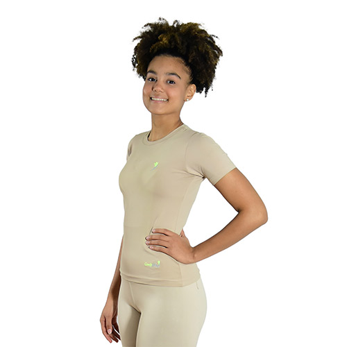 Babylook Sense Terapêutica Manga Curta Nude Feminina