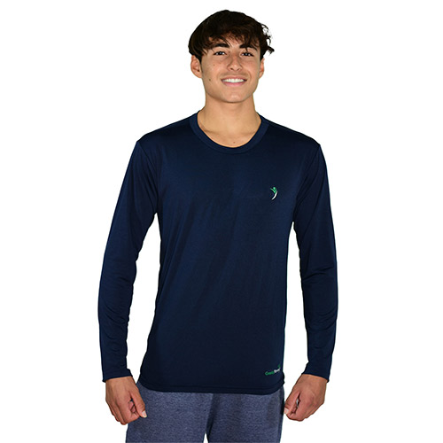 Camiseta Sense Terapêutica Manga Longa Azul Masculina