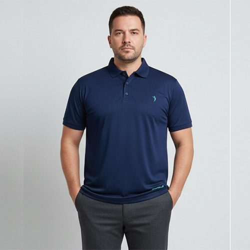 CAMISETA POLO TERAPÊUTICA AZUL