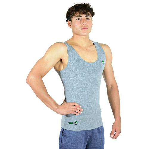 Regata de Compressão Terapeutica Cinza Mescla Masculina